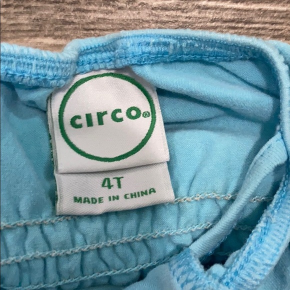 Toddler 4T blue Sundress! Painted flowers! - Picture 4 of 5